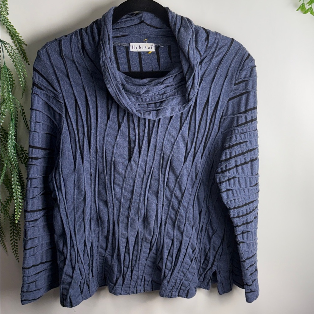 Habitat Blue Cowl Neck Sweater